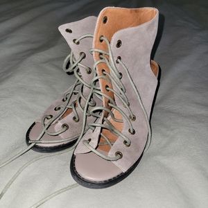 Free people Jeffrey Campbell lace up booties